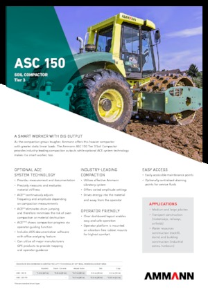 Single-drum Rollers Ammann ASC 150 HD