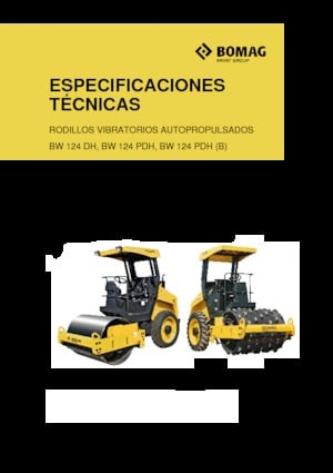 Single-drum Rollers Bomag BW 124 PDH