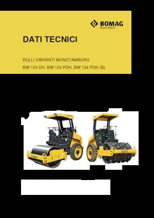 Single-drum Rollers Bomag BW 124 PDH