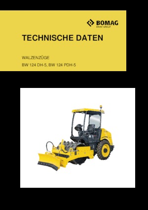 Single-drum Rollers Bomag BW 124 PDH-5