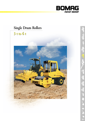 Tek silindirli makaralar Bomag BW 145 D-3