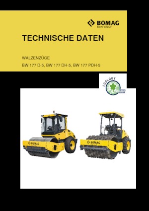 Single-drum Rollers Bomag BW 177 PDH-5