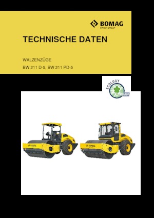 Single-drum Rollers Bomag BW 211 PD-5