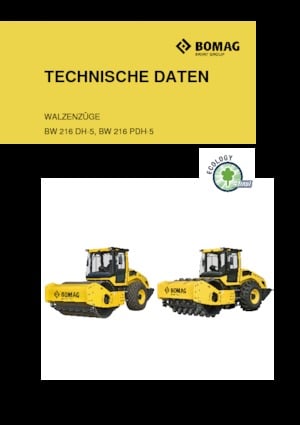 Single-drum Rollers Bomag BW 216 DH-5