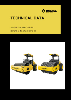 Single-drum Rollers Bomag BW 216 PD-40
