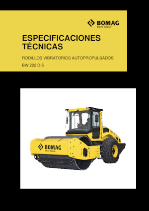 Tek silindirli makaralar Bomag BW 222 D-5