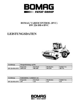Single-drum Rollers Bomag BW 226 DH-4 BVC