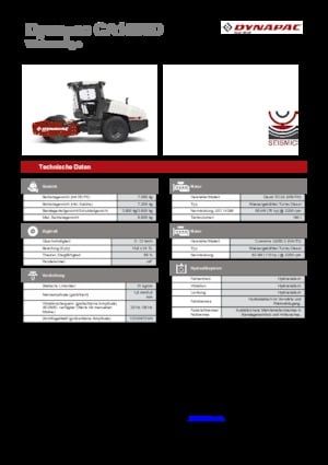 Single-drum Rollers Dynapac CA 1500 D