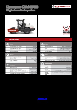 Single-drum Rollers Dynapac CA 1500 D