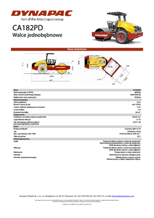 Single-drum Rollers Dynapac CA 182 PD