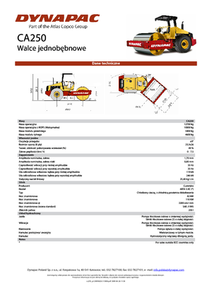 Single-drum Rollers Dynapac CA 250