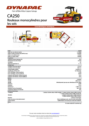 Single-drum Rollers Dynapac CA 250