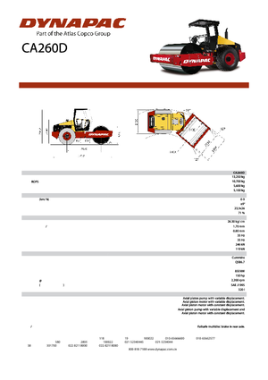 Single-drum Rollers Dynapac CA 260 D
