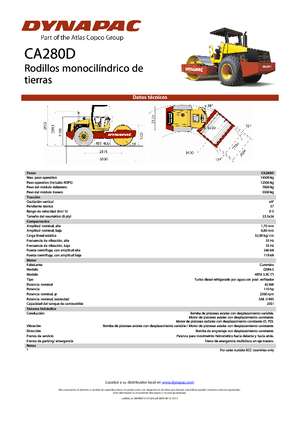 Single-drum Rollers Dynapac CA 280 D
