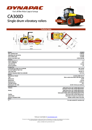 Single-drum Rollers Dynapac CA 300 D
