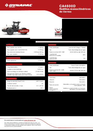 Single-drum Rollers Dynapac CA4600D