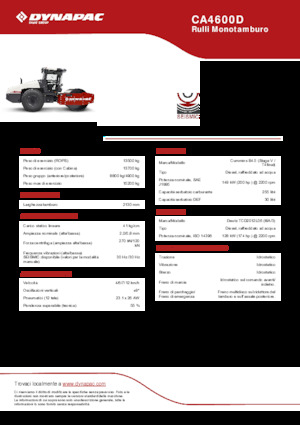 Single-drum Rollers Dynapac CA4600D