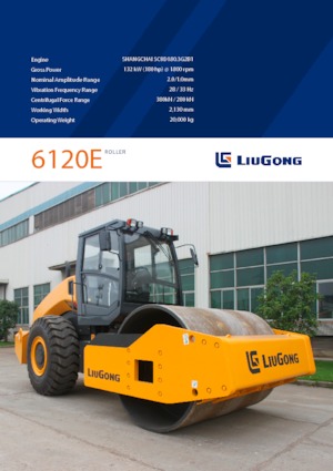 Tek silindirli makaralar Liugong 6120E 