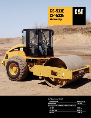 Single-drum Rollers Caterpillar CS 533 E