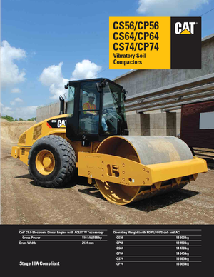 Single-drum Rollers Caterpillar CP56