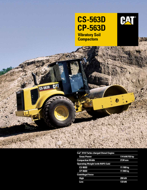 Single-drum Rollers Caterpillar CS 563 D