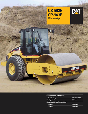 Single-drum Rollers Caterpillar CS 563 E