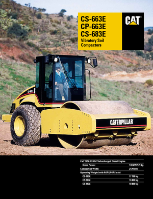 Single-drum Rollers Caterpillar CS 663 E