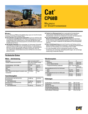 Single-drum Rollers Caterpillar CP68B