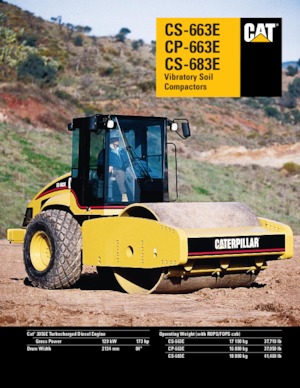 Single-drum Rollers Caterpillar CP-683E