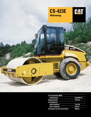 Single-drum Rollers Caterpillar CS423E