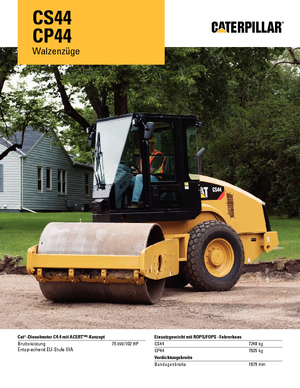 Single-drum Rollers Caterpillar CS44