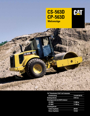 Single-drum Rollers Caterpillar CS 563 D