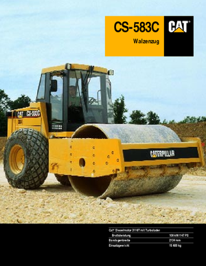 Single-drum Rollers Caterpillar CS 583 C