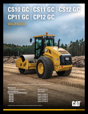 Tek silindirli makaralar Caterpillar CS10 GC