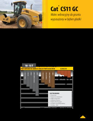 Tek silindirli makaralar Caterpillar CS11GC