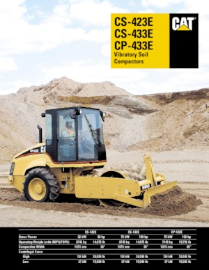 Tek silindirli makaralar Caterpillar CS423E