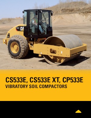 Tek silindirli makaralar Caterpillar CS533E XT