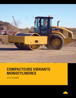 Tek silindirli makaralar Caterpillar CS74B