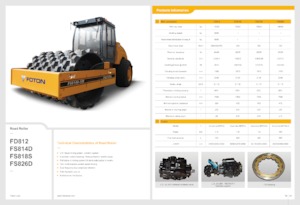 Single-drum Rollers Foton Lovol FS818S