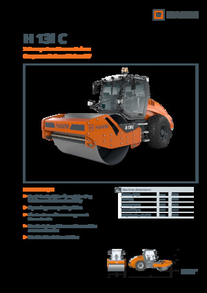 Tek silindirli makaralar Hamm H 13i C