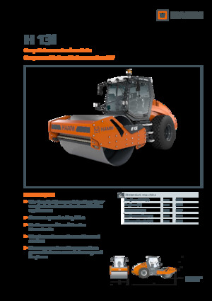 Tek silindirli makaralar Hamm H 13i