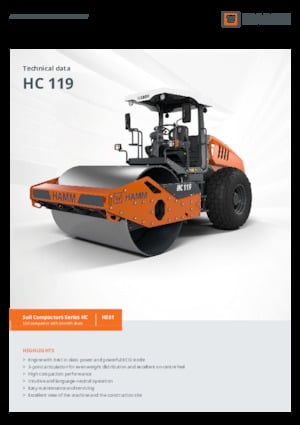 Single-drum Rollers Hamm HC 119