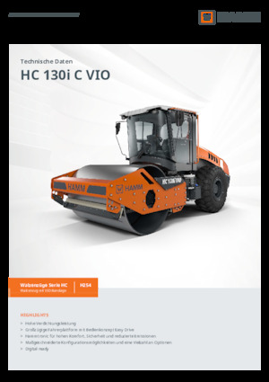 Single-drum Rollers Hamm HC 130i C VIO