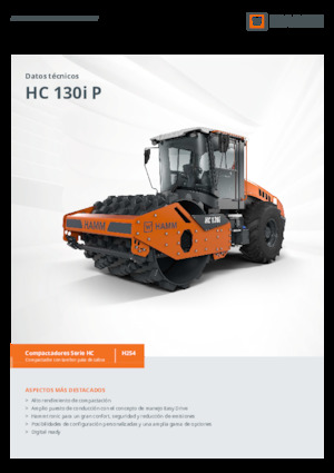 Tek silindirli makaralar Hamm HC 130i P