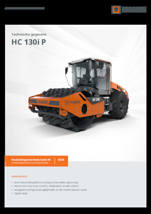 Single-drum Rollers Hamm HC 130i P