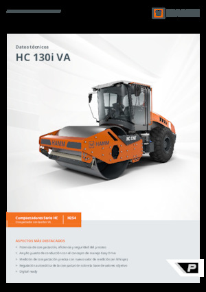 Tek silindirli makaralar Hamm HC 130i VA