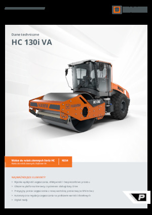 Tek silindirli makaralar Hamm HC 130i VA