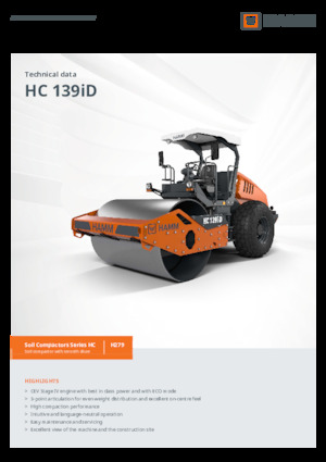 Single-drum Rollers Hamm HC 139iD
