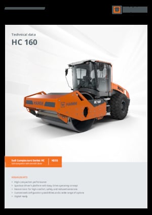 Single-drum Rollers Hamm HC 160