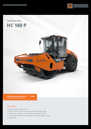 Single-drum Rollers Hamm HC 160 P